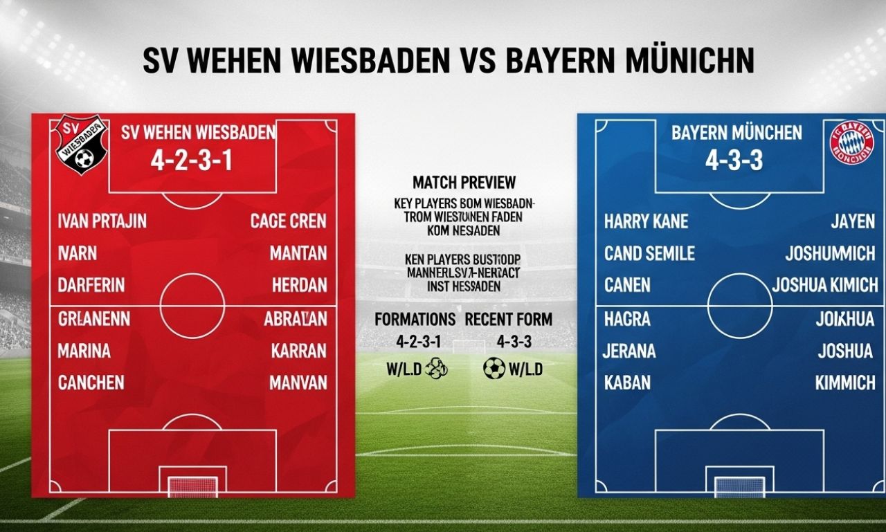 SV Wehen Wiesbaden vs Bayern Munich lineups