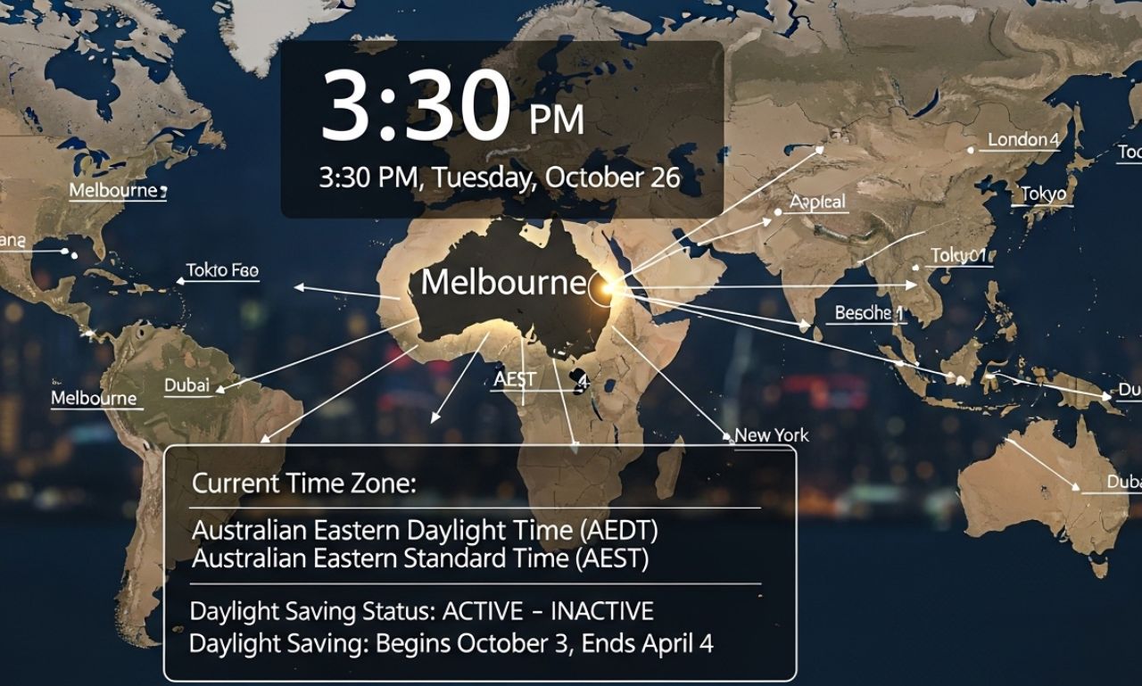 time in Melbourne Australia