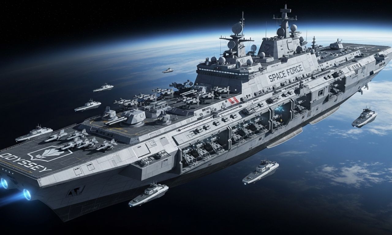 space force orbital warship carrier